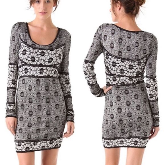 Free People Botanical Forest Floral Bodycon Dress - Picture 2 of 5